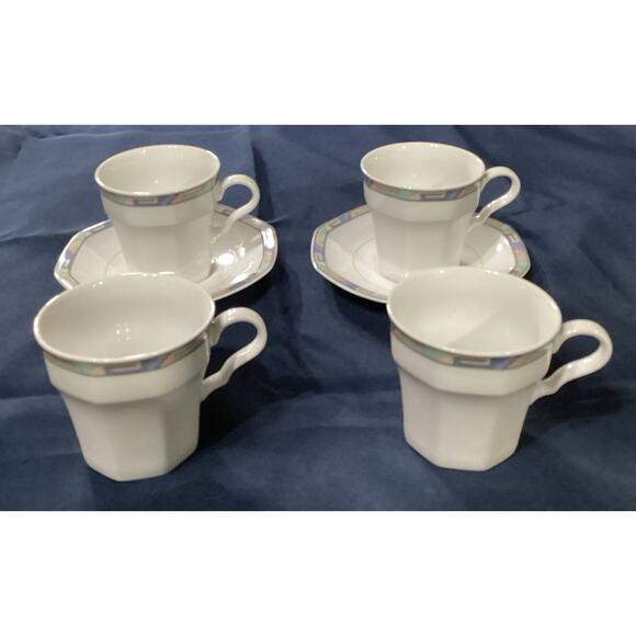 Christopher Stuart SOUTHWEST Cups & Saucers - 6 Piece Set - Picture 1 of 10